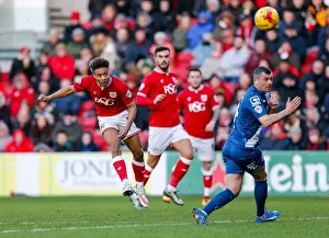Bristol City V Birmingham City Prints: Bobby Reid Scores Past Paul Robinson: Bristol City vs Birmingham City, 2016