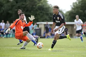 Pre Season Prints: Bobby Reid Scores Past Portishead's Gribble: Portishead Town vs