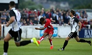 Images Dated 26th July 2016: Bobby Reid Scores Stunner: Bristol City's Pre-Season Victory Over Bath City (26/07/2016)
