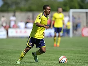 Images Dated 6th July 2013: Bobby Reid Shines in Bristol City's Pre-Season Victory over Clevedon Town, 2013