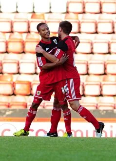 Images Dated 22nd August 2012: Bobby Reid Shines: U21s Action at Ashton Gate - Bristol City vs Colchester United, 2012