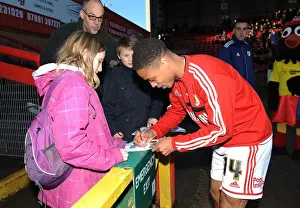 Bobby Reid Signing Autographs: Bristol City vs Stevenage, Ashton Gate, 2013