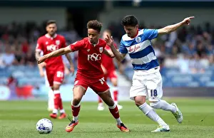 QPR V Bristol City Prints: Bobby Reid vs. Alejandro Faurlin: Clash at Loftus Road
