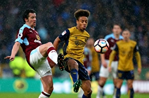 Burnley Prints: Bobby Reid vs Joey Barton: Clash at Turf Moor, FA Cup 2017