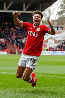 Bristol City V Sheffield Wednesday Prints: Bobby Reid's Brace: Bristol City Takes 2-0 Lead Over Sheffield Wednesday
