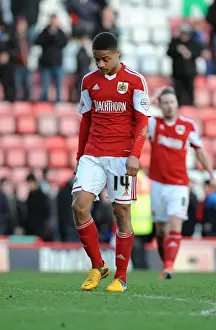 Bobby Reid's Disappointment: Bristol City's Loss to Tranmere Rovers (15/02/2014)