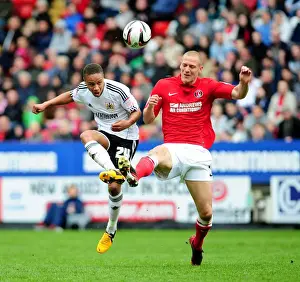 Bobby Reid's Game-Winning Goal: Charlton Athletic's Michael Morrison Makes a Costly Mistake, Bristol City Celebrates at The Valley, Npower Championship 2013