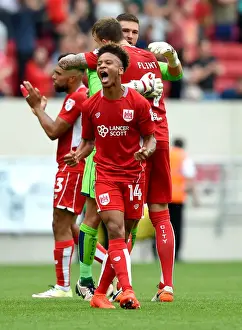 Bristol City V Aston Villa Prints: Bobby Reid's Goal: Bristol City Celebrates Win Against Aston Villa