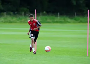 Pre-season Training Prints: Bobby Reid's Relentless Determination: Pre-Season Training with Bristol City