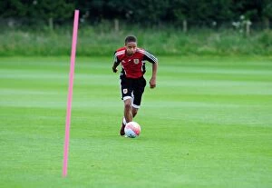 Images Dated 4th July 2011: Bobby Reid's Unwavering Focus: Intense Pre-Season Training with Bristol City