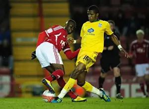 Bristol City V Crystal Palace Prints: Bolasie vs Zaha: Championship Showdown - Yannick Bolasie of Bristol City