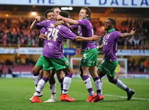 Bradford City vs. Bristol City: James Tavernier's Goal Celebration (Promotion Clash)