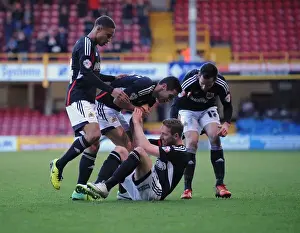 Bradford City V Bristol City Prints: Bradford City vs. Bristol City: Scott Wagstaff's Goal Celebration