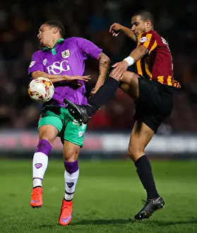 Bradford City V Bristol City (Promotion) Prints: Bradford City vs. Bristol City Showdown: Meredith Clears the Path to Promotion