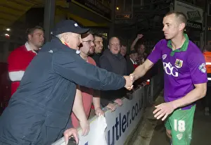 Bradford vs. Bristol City: Moment of Connection - Aaron Wilbraham Engages with Fans