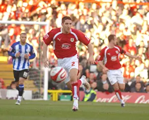 Bristol City V Sheffield Wednesday Prints: Bradley Orr in Action: Bristol City vs Sheffield Wednesday