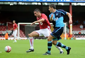 Bristol City V Wycombe Wanderers Prints: Bradley Orr in Action: Bristol City vs Wycombe Wanderers