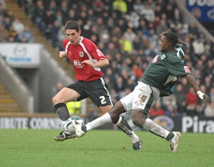 Images Dated 10th December 2007: Bradley Orr in Action: Plymouth vs. Bristol City