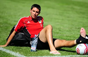 Pre Season Tour Sweden Prints: Bradley Orr of Bristol City in Focus during Training