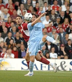 Images Dated 29th August 2007: Bradley Orr: Clash of the Cities - Manchester City vs. Bristol City
