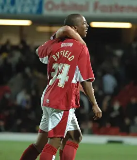 Watford V Bristol City Prints: Bradley Orr and Darren Byfield: Unstoppable Force at Work - Watford vs. Bristol City