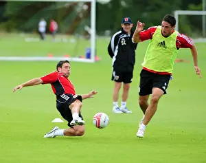 Bradley Orr vs. Lee Johnson: Intense Training Tackle at Bristol City