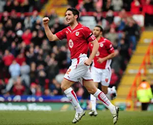 Bradley Orr's Euphoric Moment: Thrilling Goal Celebration for Bristol City Against Doncaster Rovers