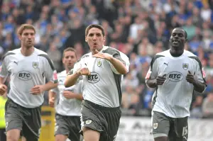 Season Review Prints: Bradley Orr's Exultant Moment: A Football Celebration