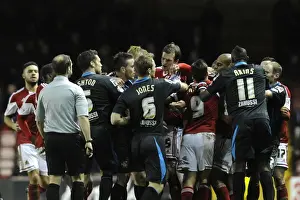 Bristol City V Stevenage Prints: Brawl at Ashton Gate: Violent Clash Between Bristol City and Stevenage Football Teams (December 2013)