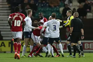 Brawl at Deepdale: Gallagher and Osborne Ejected in Preston North End vs. Bristol City Clash