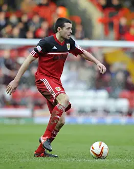 Bristol City V Ipswich Town Prints: Brendan Moloney in Action: Bristol City vs Ipswich Town, Championship 2013