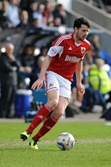 Images Dated 8th March 2014: Brendan Moloney of Bristol City in Action Against Shrewsbury Town, March 8, 2014