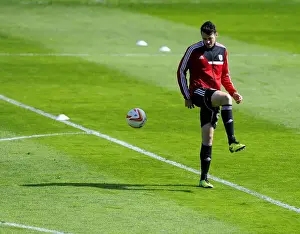 Brendan Moloney of Bristol City in Action at Walsall's Banks Stadium, 12-04-2014