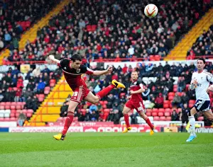 Bristol City V Bolton Wanderers Prints: Brendan Moloney: Heroic Clearance Saves the Day for Bristol City Against Bolton Wanderers