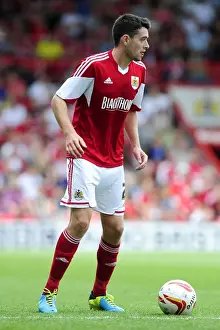 Bristol City V Bradford City Prints: Brendan Moloney vs Bradford City: Intense Face-off in the Sky Bet League One Clash at Ashton Gate (August 2013)