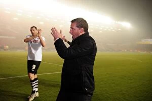 Images Dated 1st February 2011: Brendan Rodgers at the Helm: Swansea City vs. Bristol City, Championship Clash at Ashton Gate