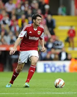 Images Dated 17th August 2013: Brendon Moloney of Bristol City Faces Wolves in Sky Bet League One Clash
