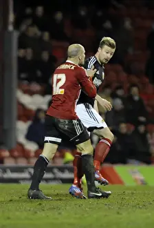 Brentford vs. Bristol City: Intense Moment Between Alan McCormack and Wade Elliott