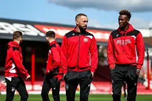 Brentford V Bristol City Prints: Brentford vs. Bristol City: Wilbraham and Abraham Clash in Championship Showdown