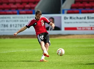 Images Dated 31st July 2012: Brett Pitman in Action: Bristol City Football Club Pre-Season Training (Scotland Tour), 2012