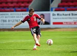 Framed Print : Brett Pitman in Action: Bristol City Football Club Pre-Season Training (Scotland Tour), 2012