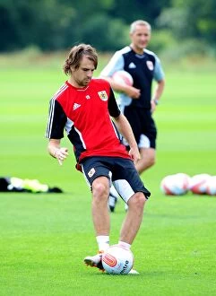 Images Dated 4th July 2011: Brett Pitman: Brilliantly Focused during Bristol City's Pre-season Training