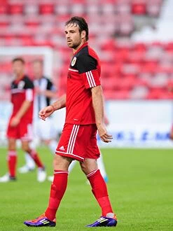 Images Dated 1st August 2012: Brett Pitman of Bristol City in Action Against Dunfermline Athletic, August 1