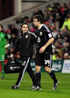 Images Dated 25th January 2011: Brett Pitman of Bristol City in Action against Nottingham Forest