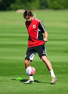 Brett Pitman of Bristol City: Focused during Pre-season Training