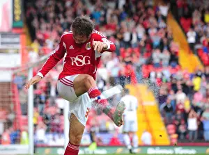 Bristol City V Hull City Prints: Brett Pitman Scores for Bristol City in Championship Match vs. Hull City - 24/09/2011