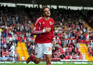 Bristol City V Hull City Prints: Brett Pitman Scores for Bristol City in Championship Match vs. Hull City - 24/09/2011