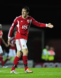 Bristol City V Reading Prints: Brett Pitman Scores for Bristol City in Championship Match vs