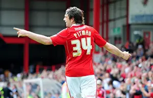 Brett Pitman's Double: Celebrating Bristol City's Victory Over Hull City in the Championship (07-05-2011)