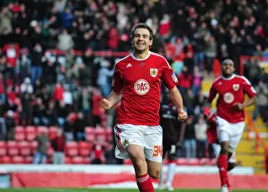 Bristol City V Sheffield Utd Prints: Brett Pitman's Double: The Moment Bristol City Claimed the Championship Title vs